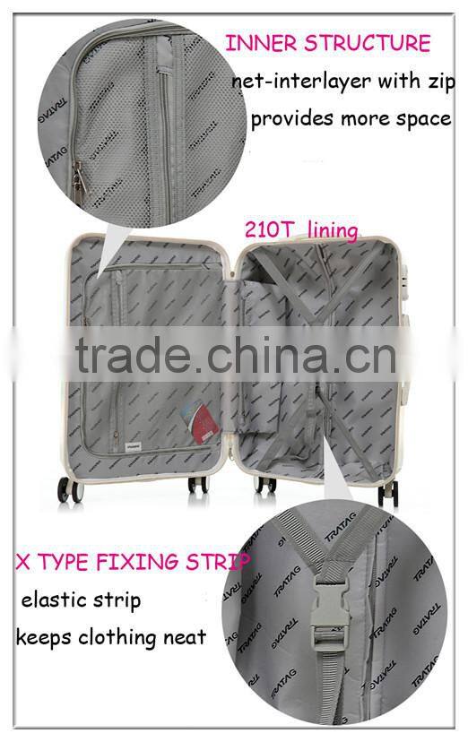 lightweight abs trolley suitcase fashion universal wheels abs travel luggage