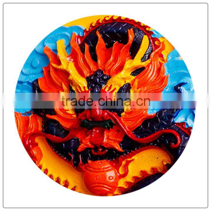 Fengshui Ba Gua Mirrors,peach wooden lion design bagua Mirror