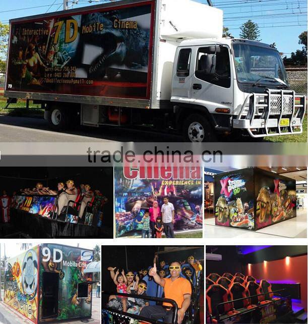 Profitable Mini 5d Cinema , 2 Seats Luxury Hydraulic / Electronic Motion Chair