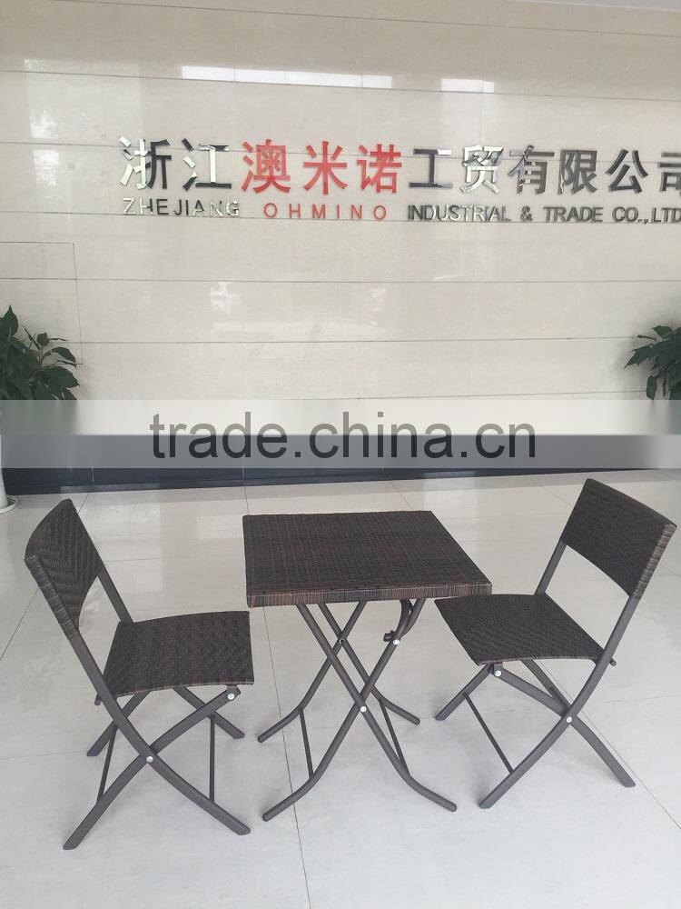 Bistro-005 garden furniture rattan chair bistro set for price