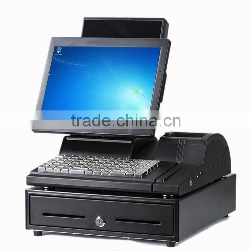 IPOS09 Big Gear Printer 405 Cash Drawer All in one Pos System For Retail Shop