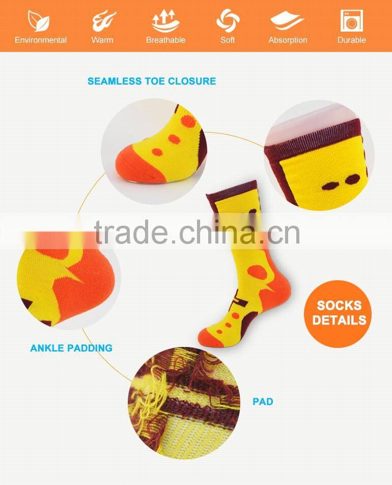 wholesale factory coloured padding merino wool socks