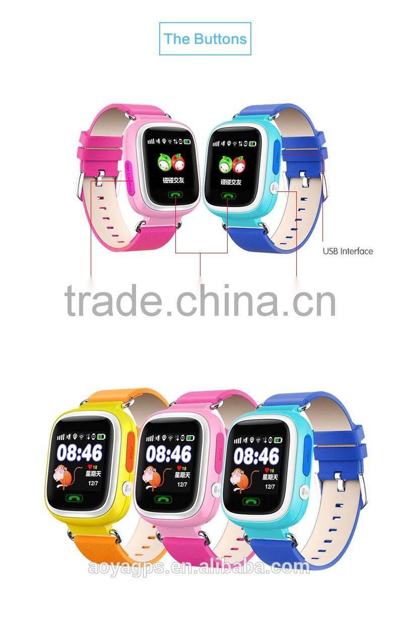 Anti lost Waterproof for child gps tracker phone watch high quality gps child tracker watch