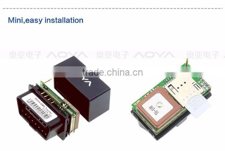 Mini GPS tracking device for vehicle obd ii GPS Tracker off oil engine Remote locking car