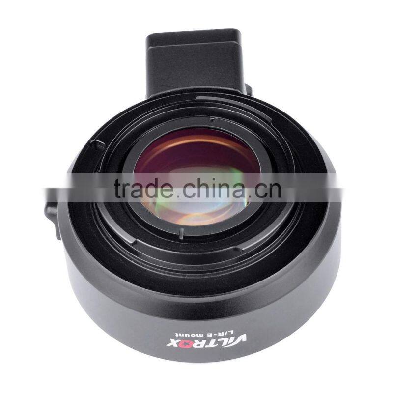 lens mount adapter with lens anlarge the aperture L/R-E