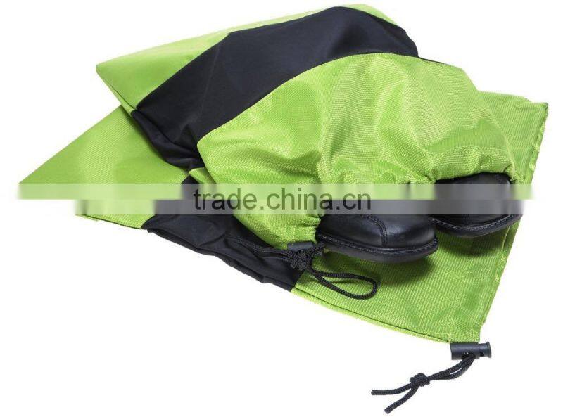 Fashionable cheap custom Shoe Bag with drawstring for travel/carrying