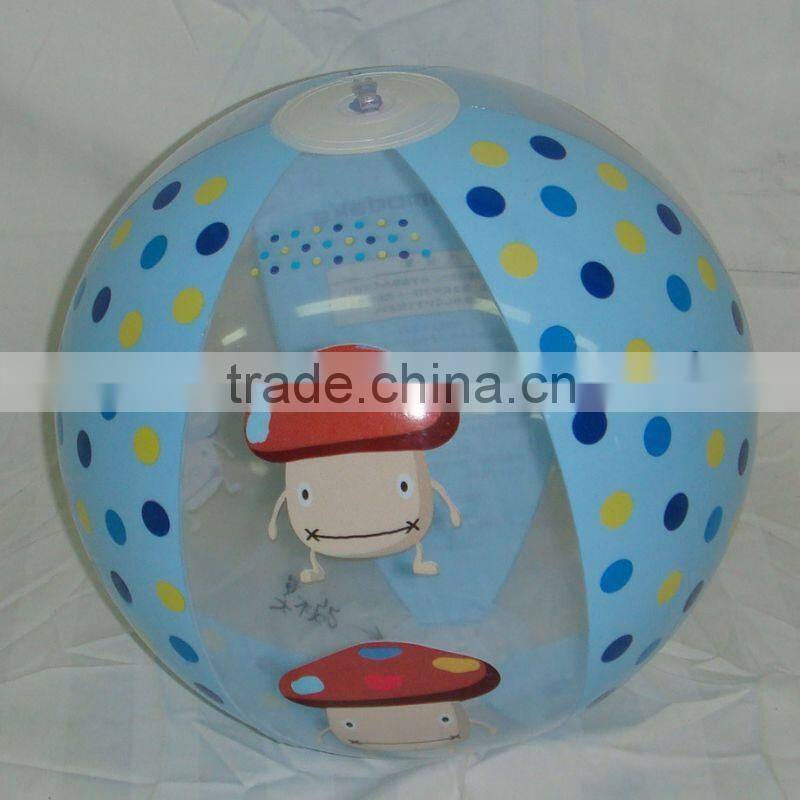 cheap blue and white inflatable promotion beach ball