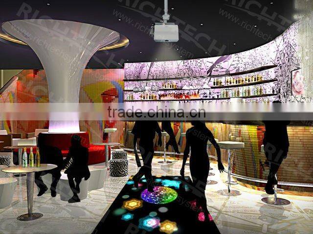 RichTech interactive outdoor floor with led system for display and event