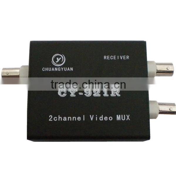 analog video transmitter over one coaxial cable