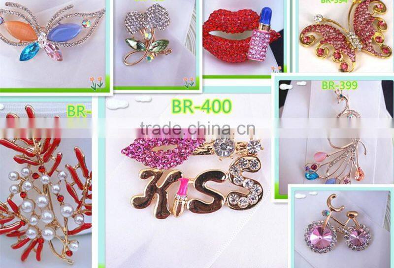 fashion funny crystal brooch,custom brooch
