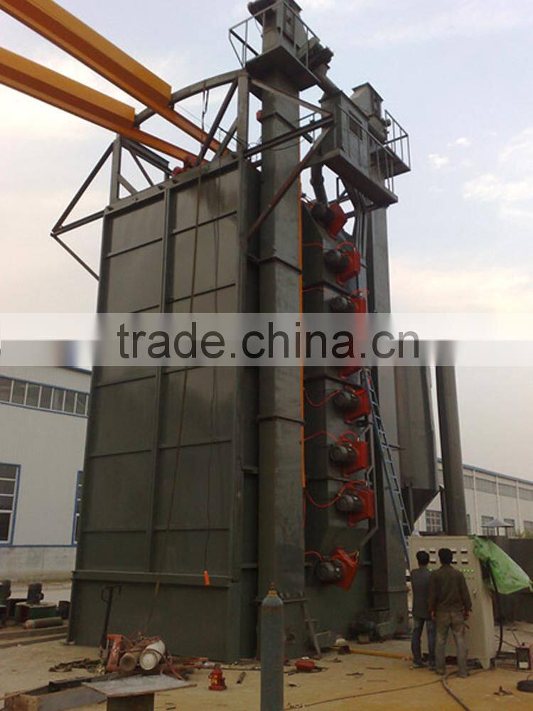 Single hook shot blasting equipment