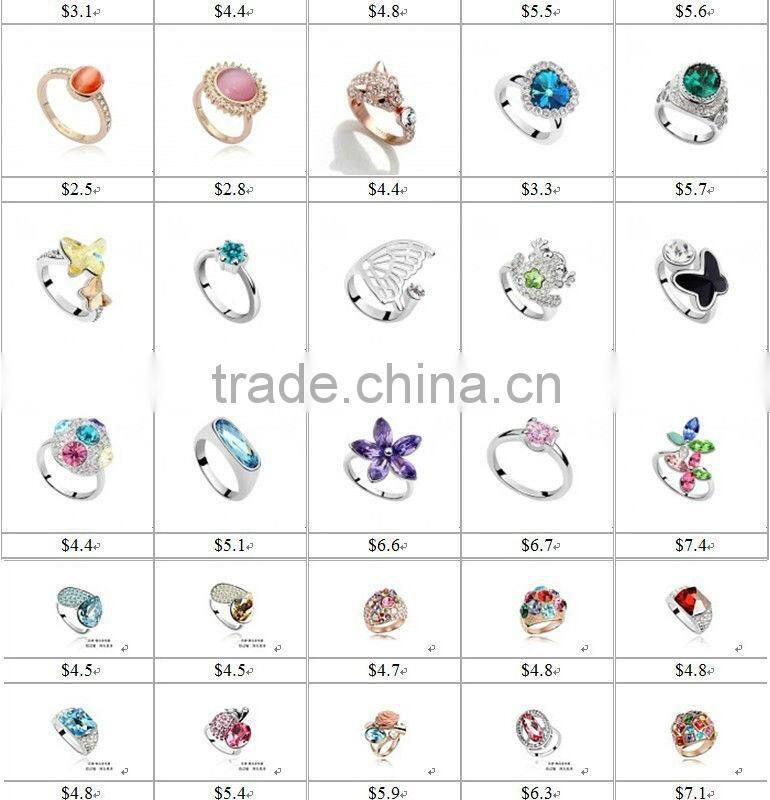 (Z 030607) Rose gold stud earrings 2013 made with zircon