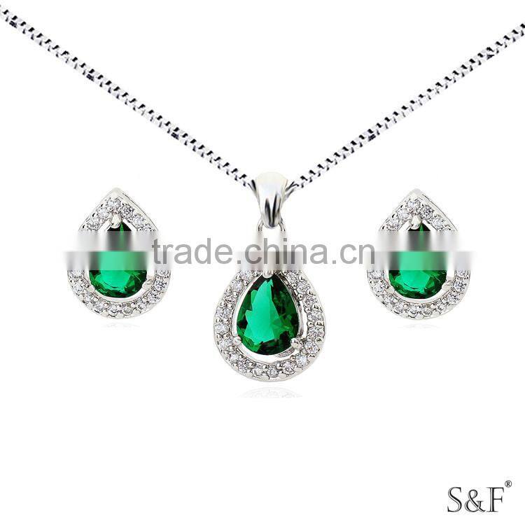 9q241315 African Beads Jewelry Set ,925 sterling silver jewelry wholesale set ,flower jewelry