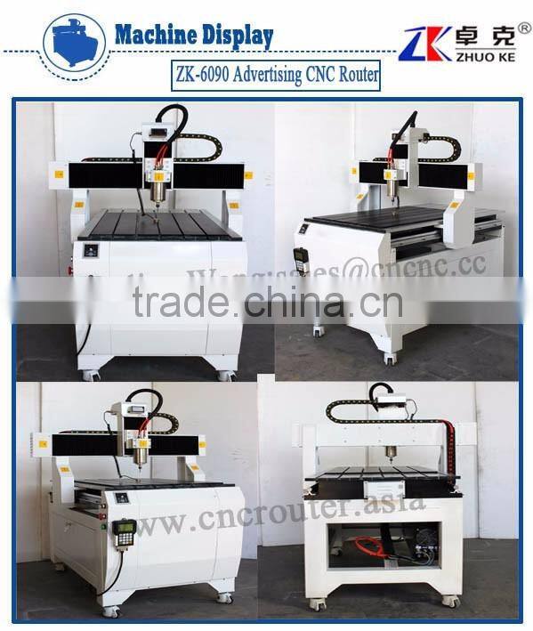 Hot Sale CNC Router Machine ZK-6090 For Non-Metal Materials 600*900MM With Temperature Display&DSP Offline Control System