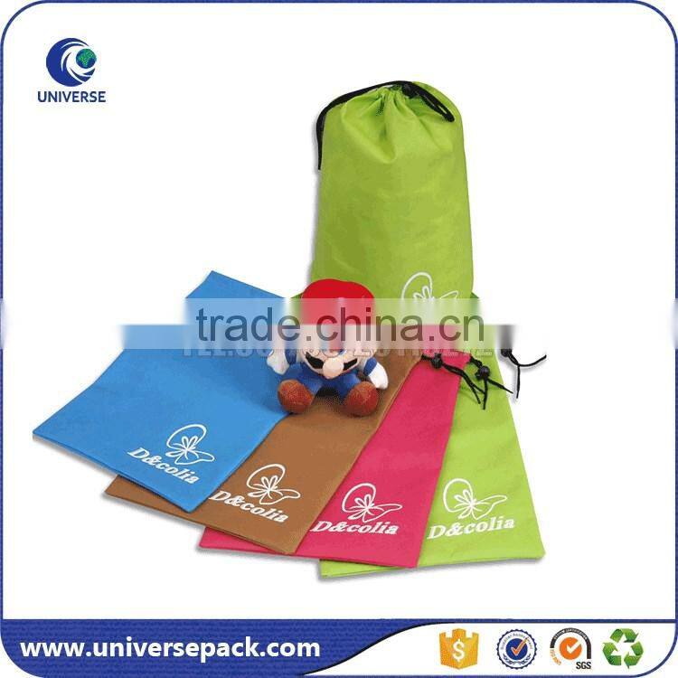 Custom small nylon drawstring bags with logo for gift