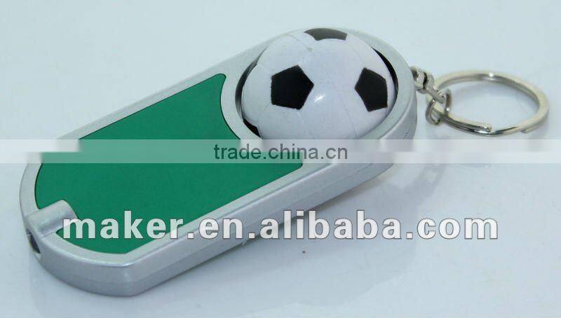 Rolling Football Keychain Light