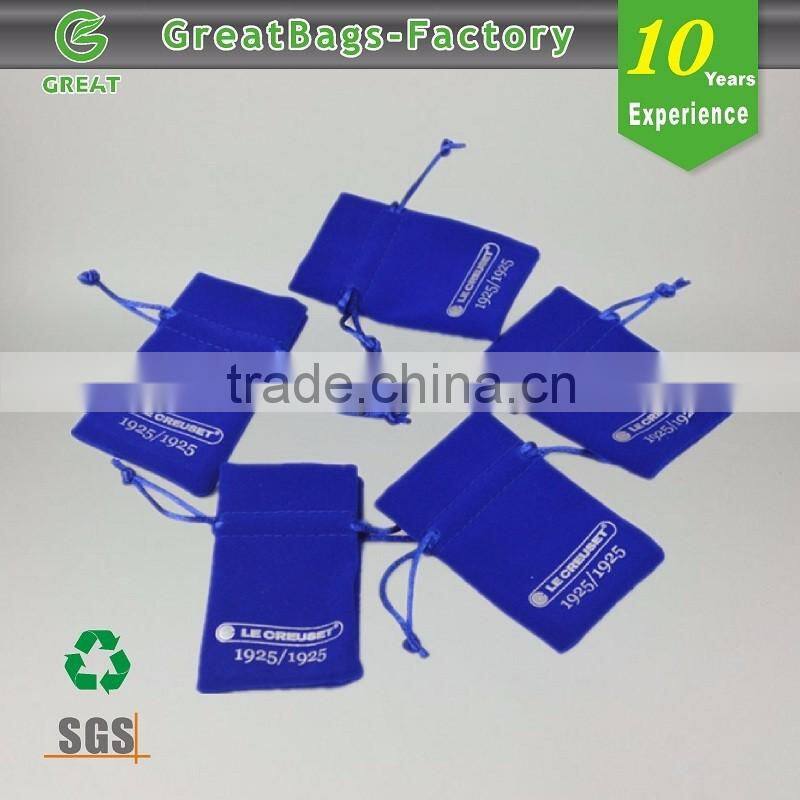 Promotional velvet drawstring pouch