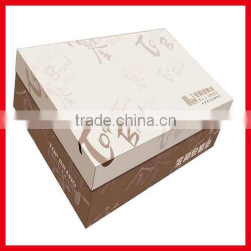 matte lamilation plain shoe box shoes custom made boxing shoes packaging