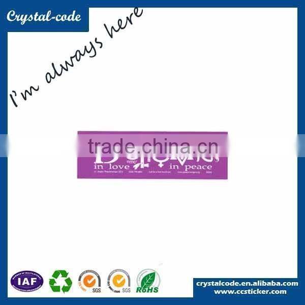 Custom car bumper sticker