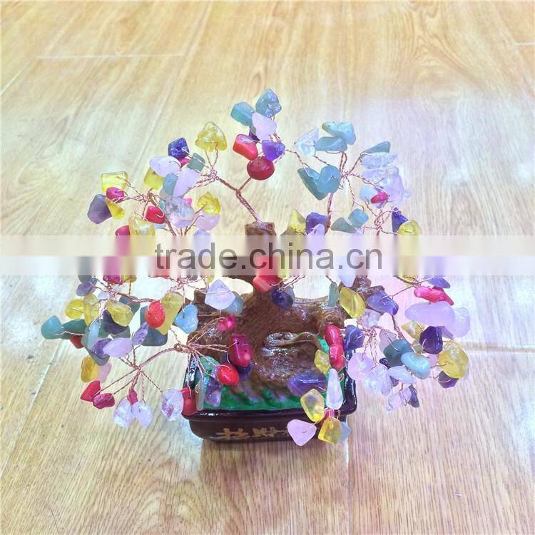 Natural Crystals Beautiful Crystal Tree Feng Shui Ornaments