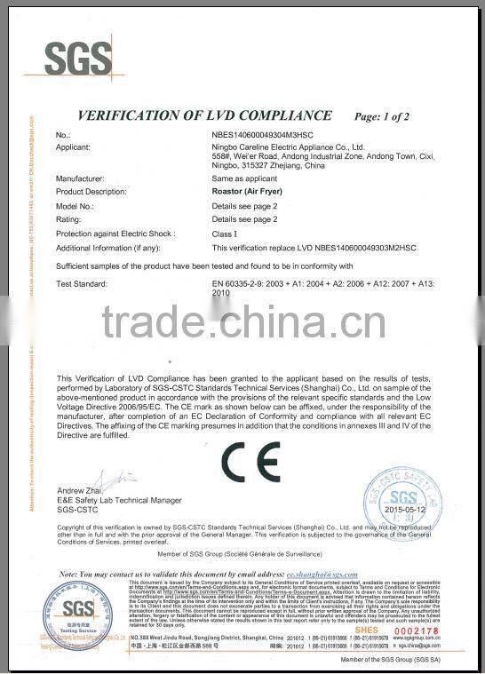 Digital Control Low Fat 3.2l Capacity Air Fryer