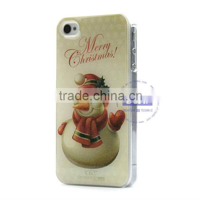 Christmas Snowman Hard Back Case Cover for iPhone5 5g