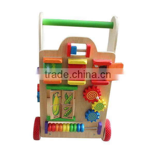 lovely wooden baby walker