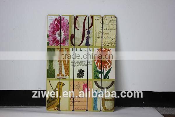 Vintage Wooden Wall Painting Hanging Decor