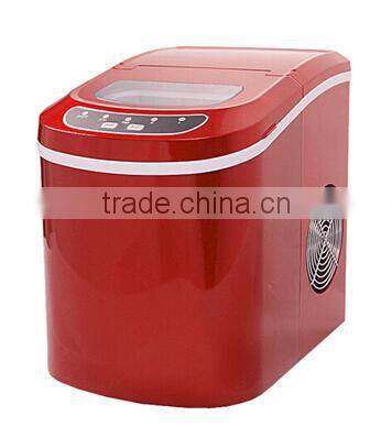 Compact Portable Silver Ice Maker Countertop Ice Cube Maker Machine