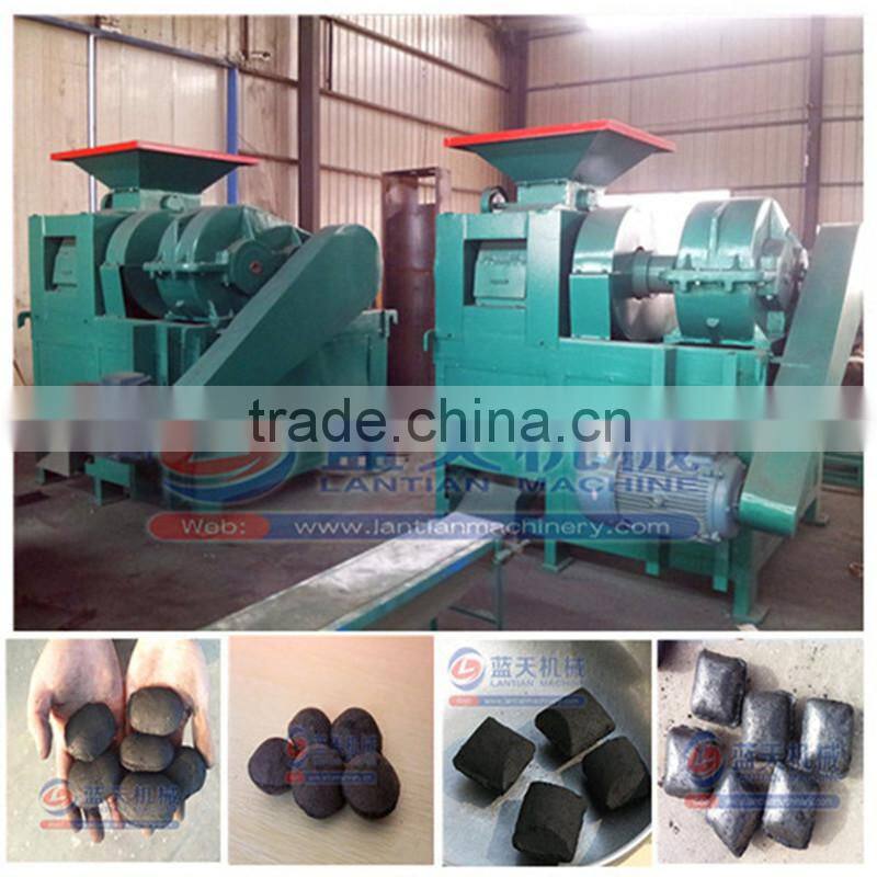 BBQ charcoal making machine manufacturer for biomass wastes charcoal bar briquette machine