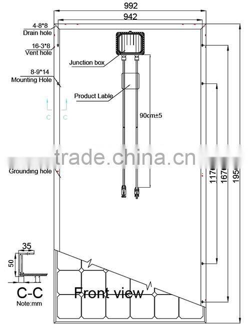 Pv Solar Panels 300w poly for apartments,mobile homes and industrial use