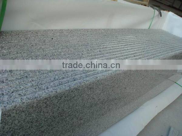 Chinese Natural Polished White Granite Stair