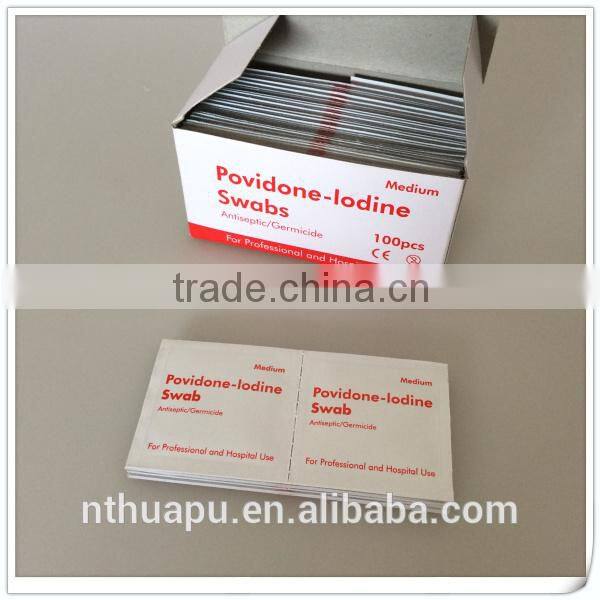 2ply medical disposable povidone iodine prep pad