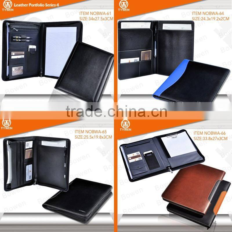 Fashionable hot selling new design padfolio with ring binder
