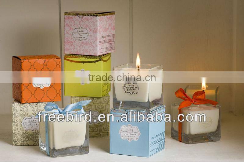 Natural Aroma Custom Glass Jar Candle