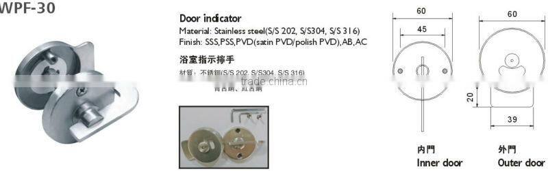 Stainless steel Door indicator