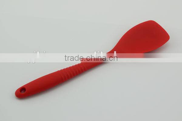 red color pastry &baking tools one piece silicone spatula