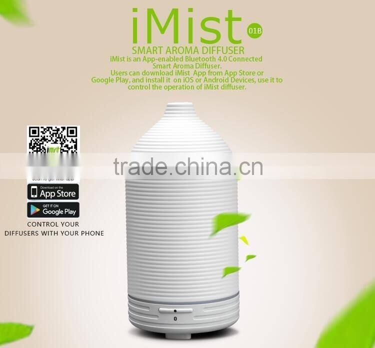 iMist home Wireless smart portable ultrasonic aroma diffuser, waterless aromatherapy diffuser with bluetooth app control