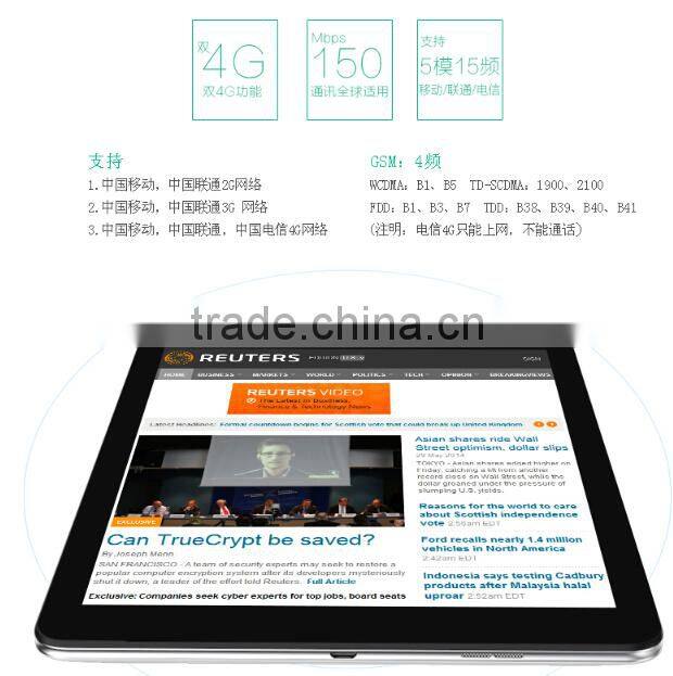 9.7" CUBE T9 MTK8752 Octa Core 4G phone Tablet PC 32GB ROM 2048x1536 Retina Screen 13.0MP GPS Phone Call CUBE T9