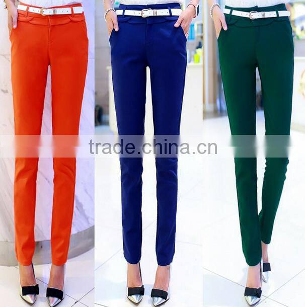 wholesale lady pants women's pants plain women pants 2016
