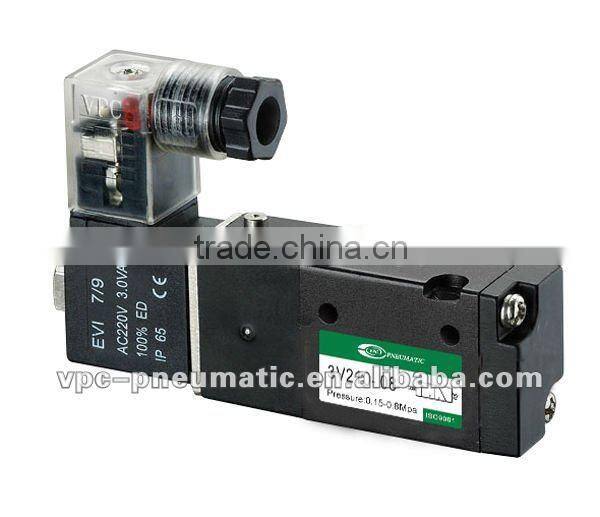 3V series pneumatic directional 2 position 3 port single control solenoid valve