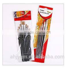 White Box/Opp bag/Blister card Packing Wooden Handle Wool Hair Artist Brush/professional artists painting brushes-253series