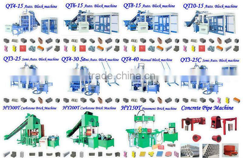 Small automatic interlocking brick machine QT4-15 interlocking brick machine price in africa