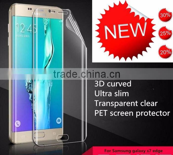For galaxy s7 edge screen protector, For Samsung Galaxy S7 Edge Soft PET Ultra Clear Screen Protector Full Body HD Clear Film