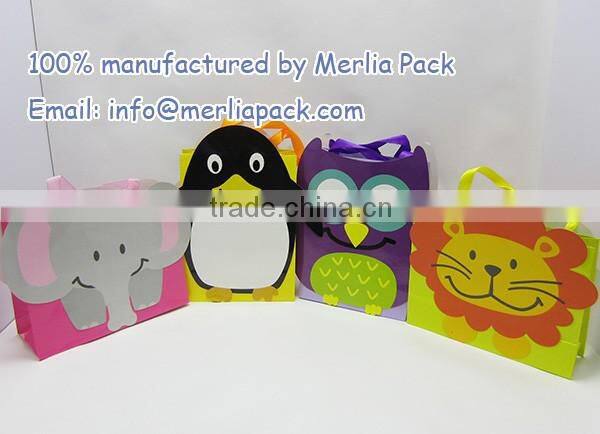 High Quality Cartoon Paper Bag Gift Wrap Bag for Children Christmas Thanksgiving Bags