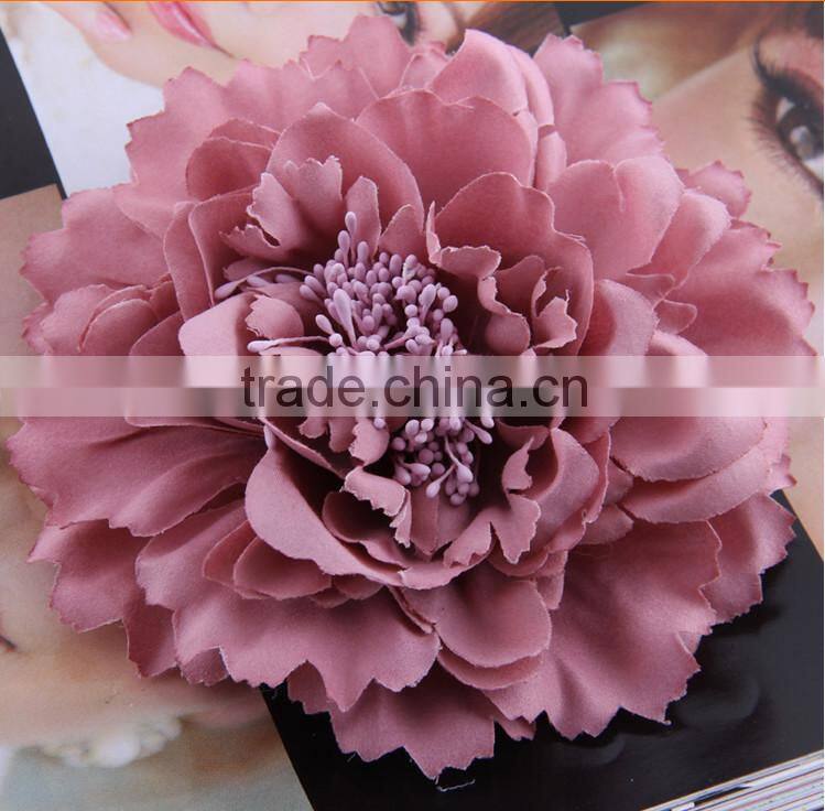 Fashion big cheap artificial flower corsage clip