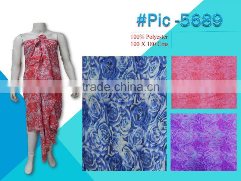 Fancy polyester prints scarf 2016-2017