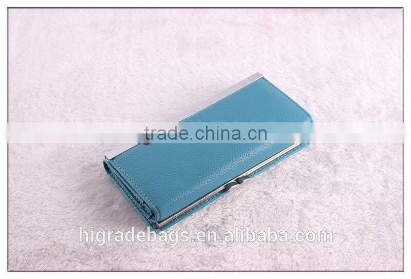 Fashion cheap leather plain wallet