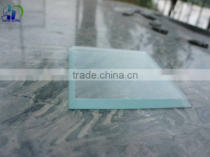 Competitive price beveled polished edge toughened glass