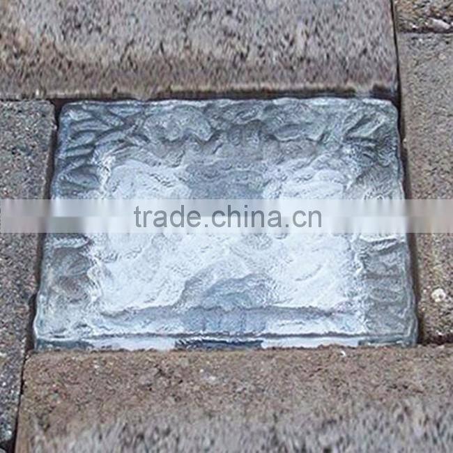 Outdoor home garden led paver light glass solar ice brick light